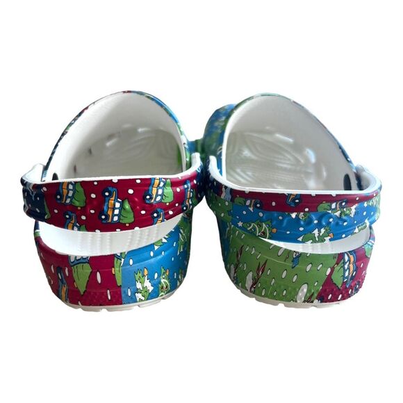 NWT Holiday Vineyard Vines Crocs Classic Clogs J4/ Women’s 6 Patchwork w/ Jibitz - Picture 5 of 9